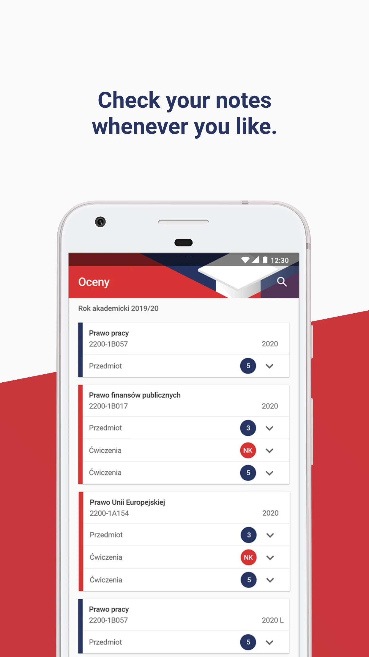 Mobile USOS 2.0 screenshot